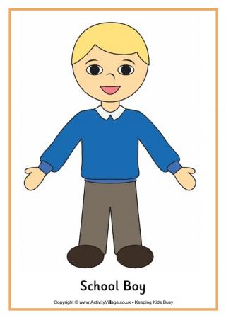 School Boy Poster