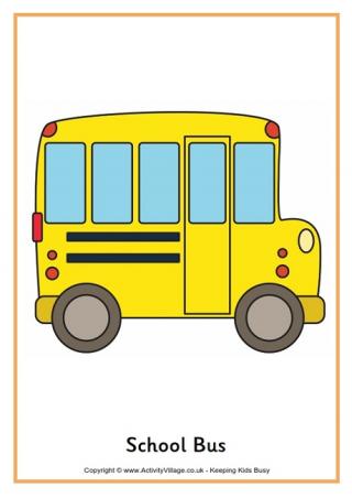 School Bus Poster