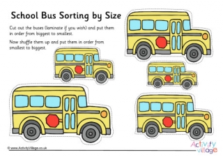 School Bus Size Sorting