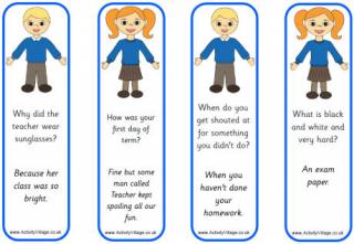 School Children Bookmarks - Jokes