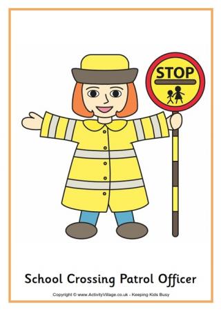School Crossing Patrol Officer Poster