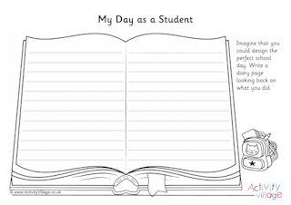 School Day Diary Writing Prompts