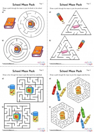 School Maze Pack