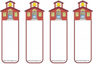 School House Bookmarks - Blank