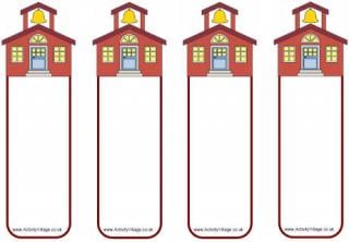 School House Bookmarks - Blank