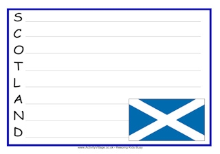 Scotland Acrostic Poem Printables