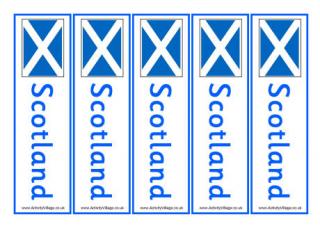 Scotland Bookmarks