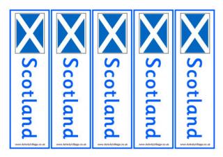 Scotland Bookmarks