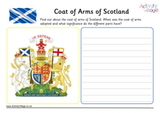 Scotland Coat Of Arms Worksheet