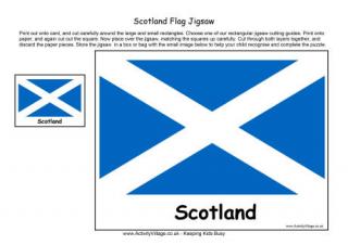 Scotland Flag Jigsaw