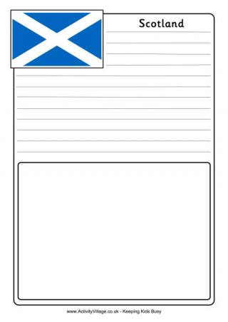 Scotland Notebooking Page