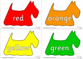 Scottie Dog Colours Poster Set