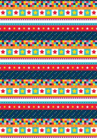 New Year Scrapbook Paper - Checks and Dots