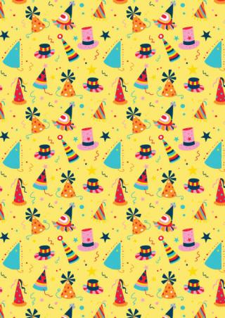 Scrapbook Paper Party Hats