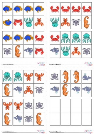 Sea Creature Dominoes