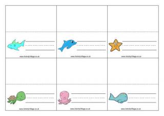 Sea Creature Place Cards