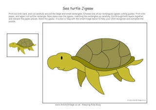 Sea Turtle Printable Jigsaw