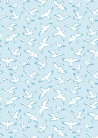 Seagull Scrapbook Paper Washed