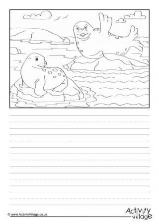Seals Scene Story Paper
