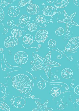 Seashell Scrapbook Paper