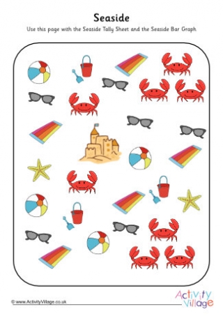 Seaside Bar Graph Activity