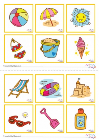 Seaside Game Cards