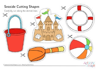 Seaside Scissor Activities
