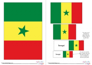 Senegal Flag Printable