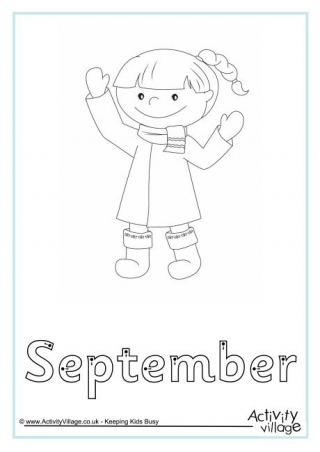 September Finger Tracing