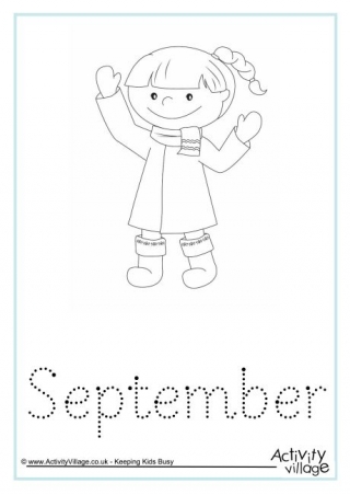 September Word Tracing