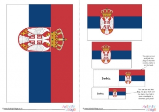 Serbia Flag Printable