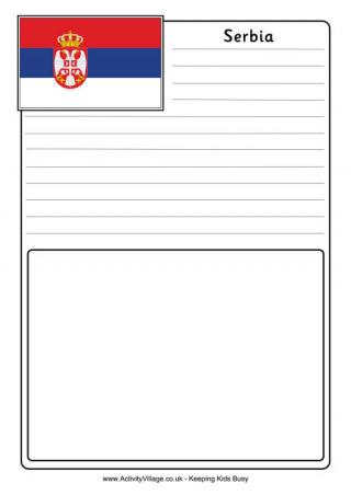 Serbia Notebooking Page