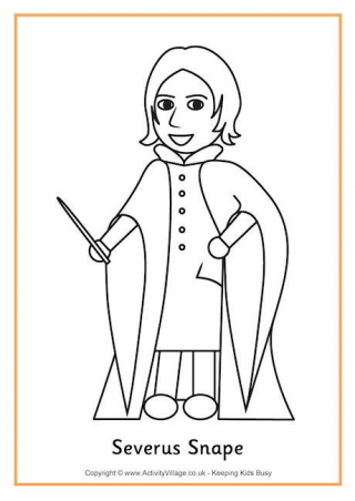 Severus Snape Colouring Page