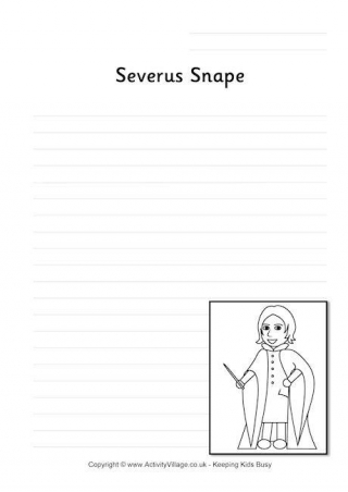 Severus Snape Writing Page