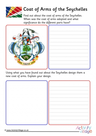 Seychelles Coat Of Arms Worksheet