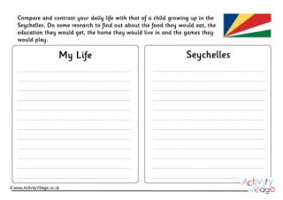 Seychelles Compare And Contrast Worksheet
