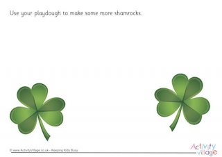 Shamrocks Playdough Mat