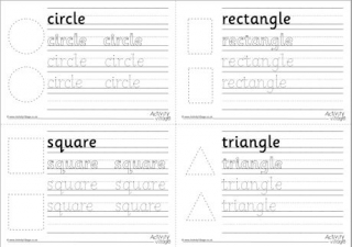 Shape Handwriting Worksheets