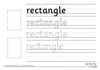 Shape Handwriting Worksheets