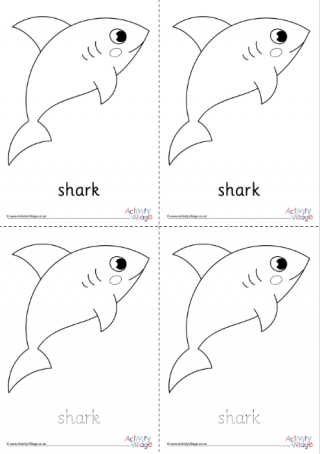 Shark Colouring Page 2