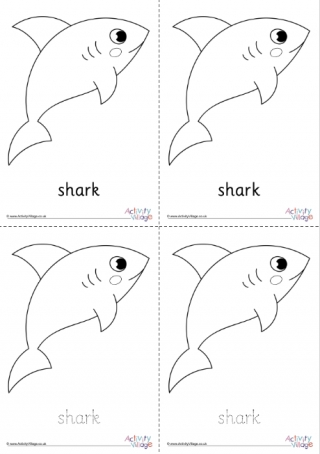 Shark Colouring Page 2