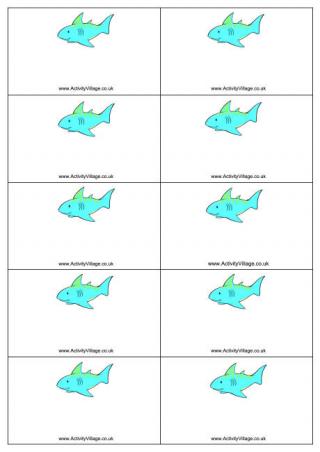 Shark Name Badges