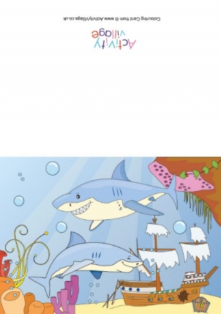 Sharks Scene Card