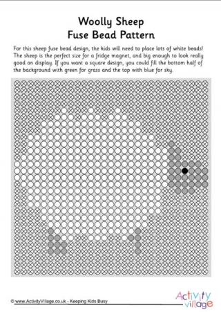Sheep fuse bead pattern