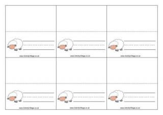Sheep Place Cards