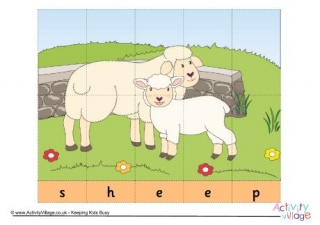 Sheep Spelling Jigsaw