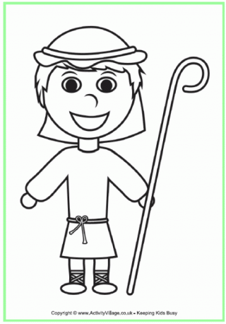 Nativity Colouring Pages