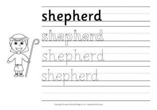 Shepherd Handwriting Worksheet