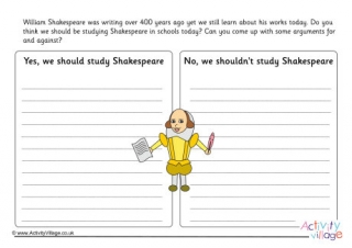 Should We Still Study Shakespeare Worksheet