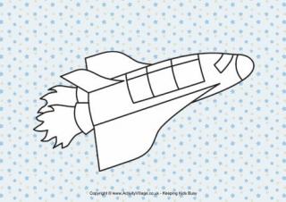 Shuttle Colouring Page 2